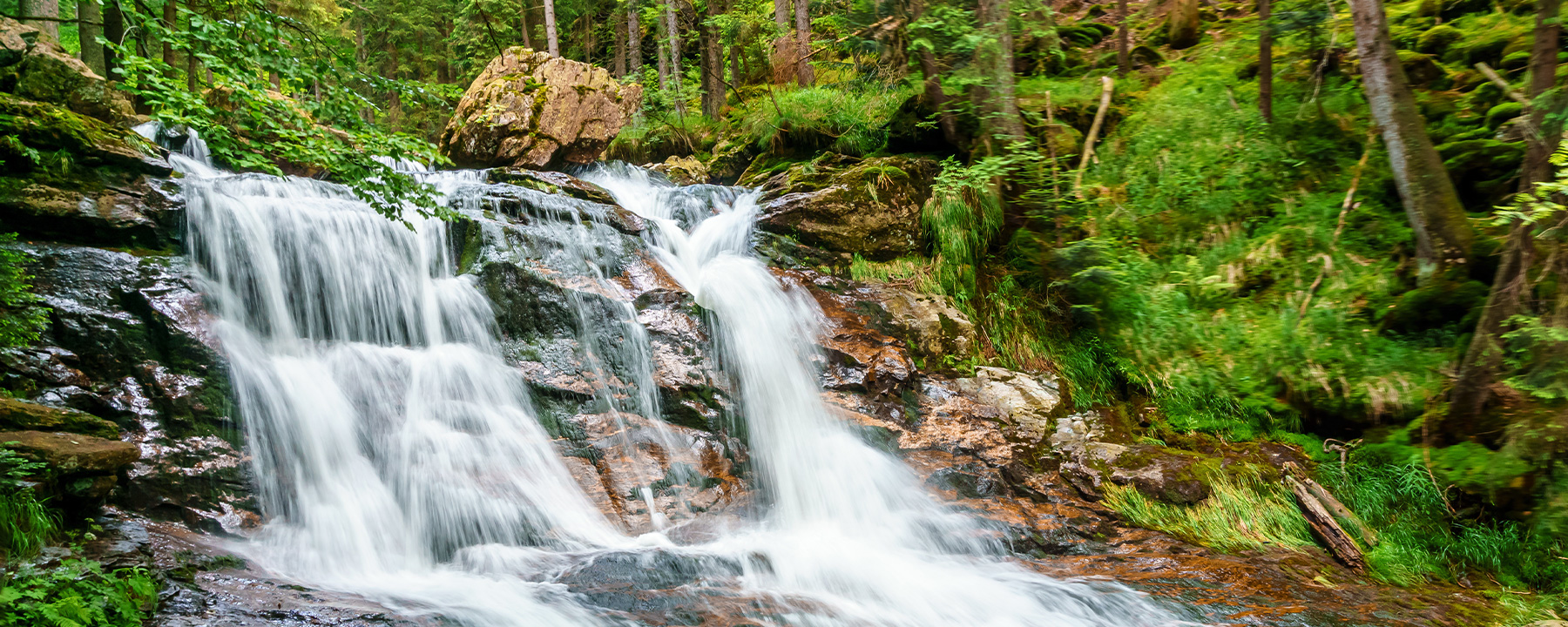 Die Rißloch-Wasserfälle sind die größten Wasserfälle im Bayerischen Wald und ein beeindruckendes Naturschauspiel