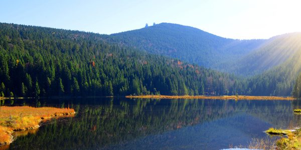 Der Große Arber ist der höchste Gipfel im Bayerischen Wald mit 1.456 Metern Höhe