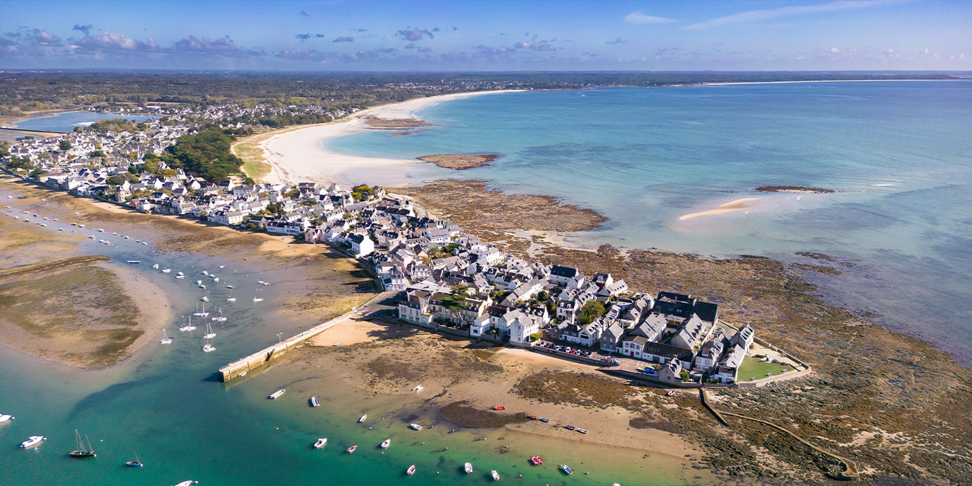 Die Halbinsel Île-Tudy ist perfekt für einen entspannten Bummel durch das malerische Fischerdorf