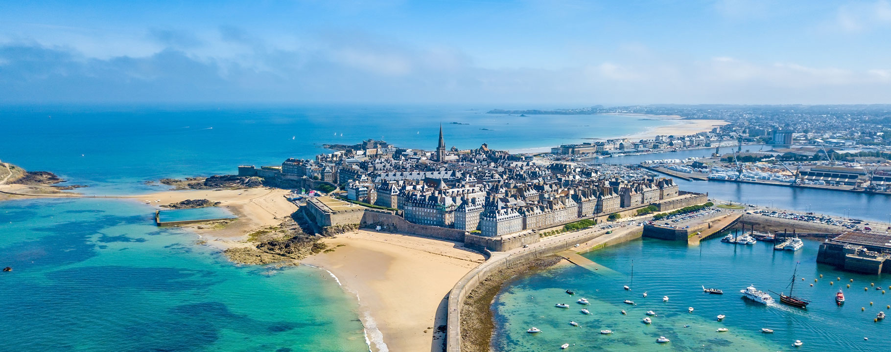 Ein Blick auf die Altstadt von Saint-Malo