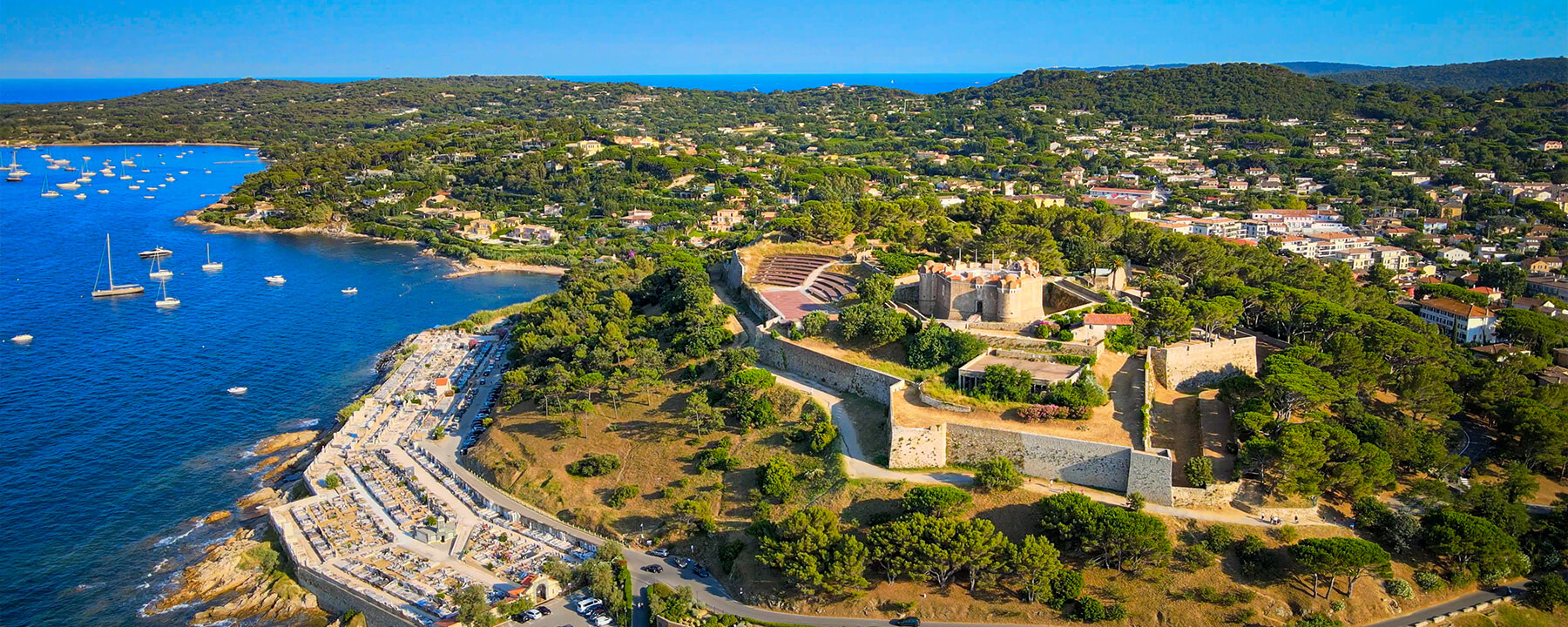 Die Zitadelle von Saint-Tropez ist eine Festung aus dem 17. Jahrhundert und beherbergt heute das Musée d'Histoire Maritime