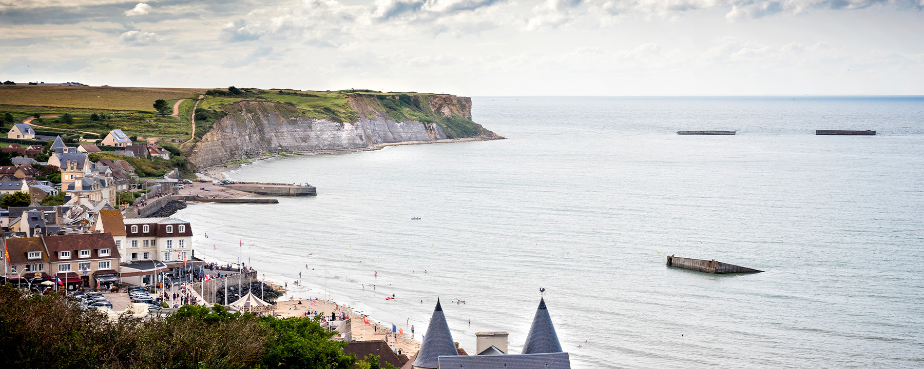 Arromanches-les-Bains diente den Allierten als wichtiger Landungshafen am D-Day 1944