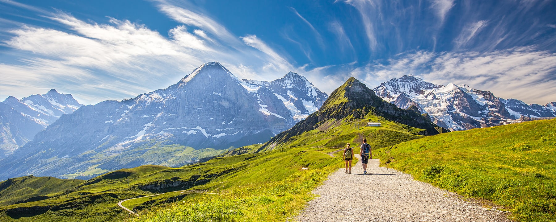 Rund um Grindelwald erstreckt sich ein weit verzweigtes Netz an Wanderwegen, das von gemütlichen Talspaziergängen bis zu anspruchsvollen Bergtouren reicht